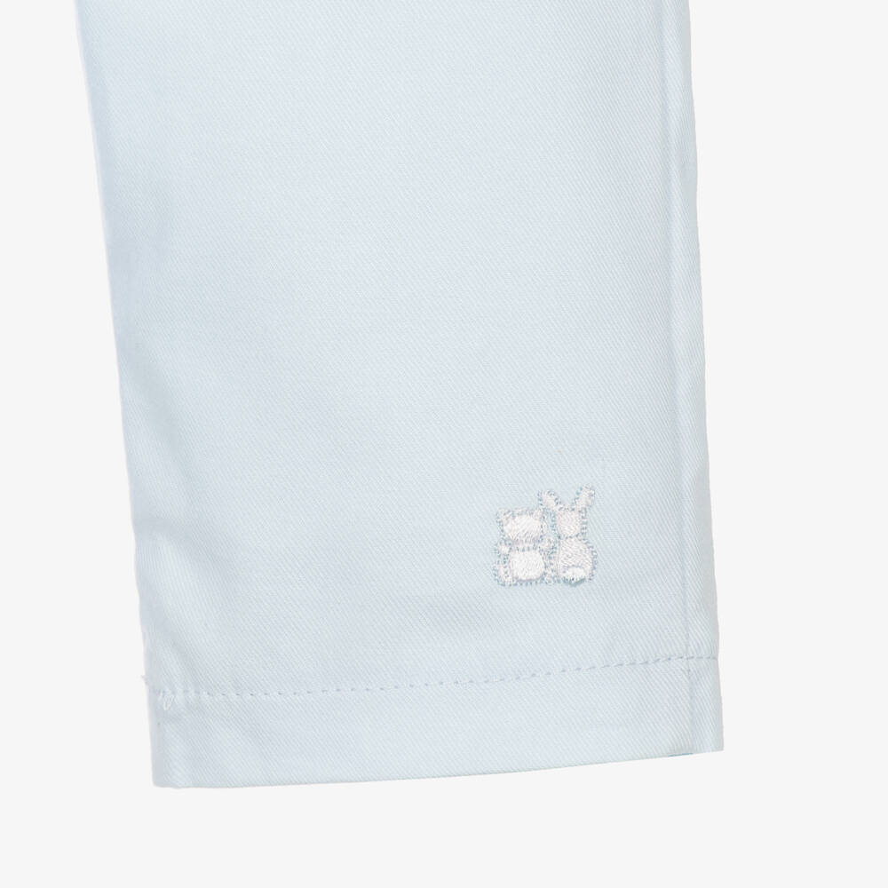 Emile et Rose-Baby Boys Blue Fair Isle Sweater & Trouser Set | Childrensalon