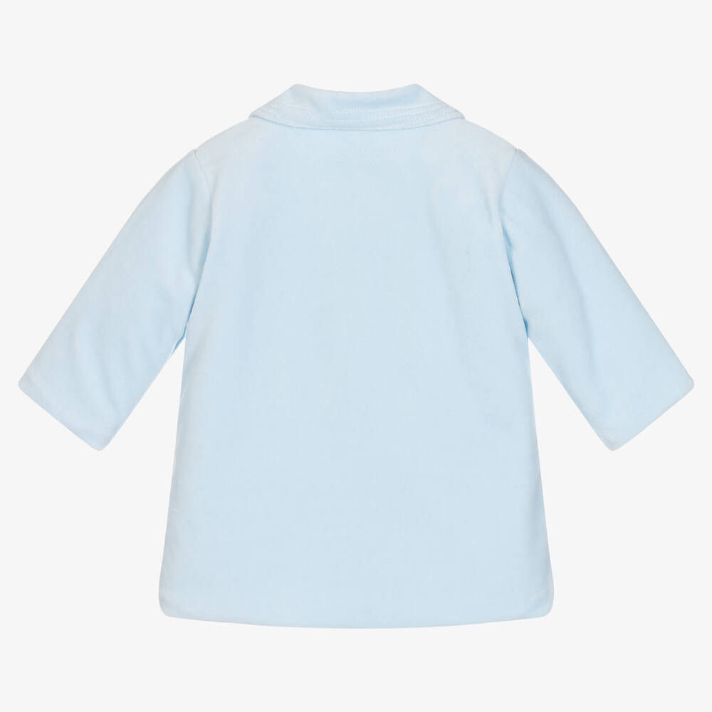 Emile et Rose-Голубая велюровая куртка | Childrensalon