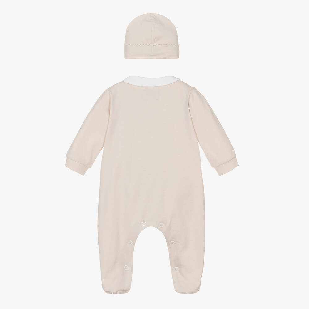 Emile et Rose-Beige Cotton Babysuit Set | Childrensalon