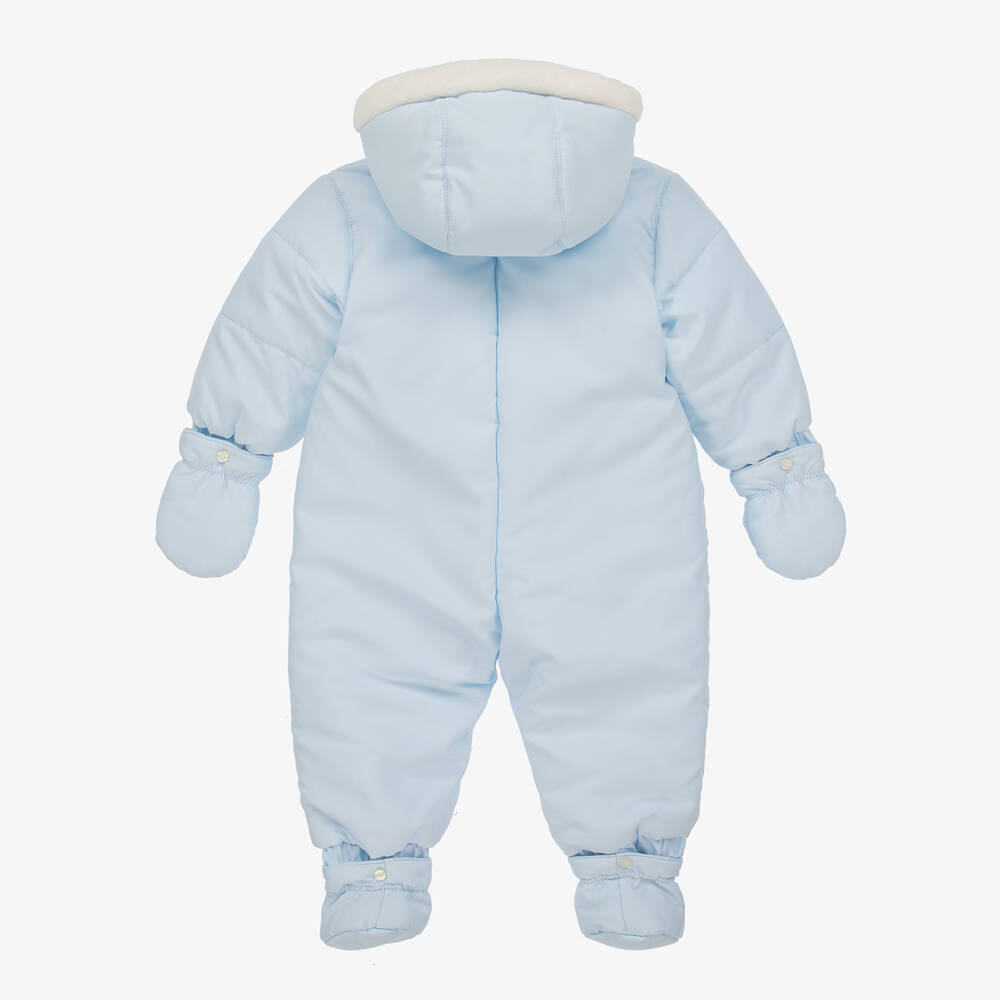 Emile et Rose-Blue Padded Snowsuit | Childrensalon