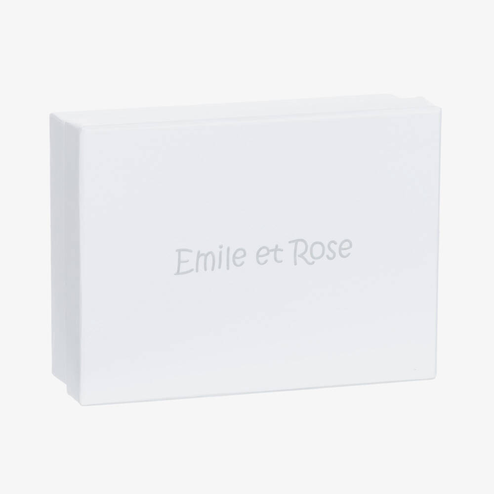 Emile et Rose-Pale Beige Cotton Baby Hat Set | Childrensalon