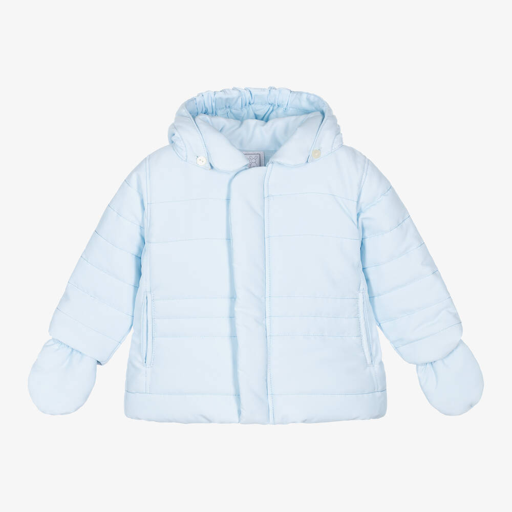 Emile et Rose-Pale Blue Padded Jacket | Childrensalon