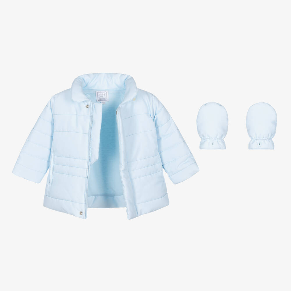 Emile et Rose-Pale Blue Padded Jacket | Childrensalon