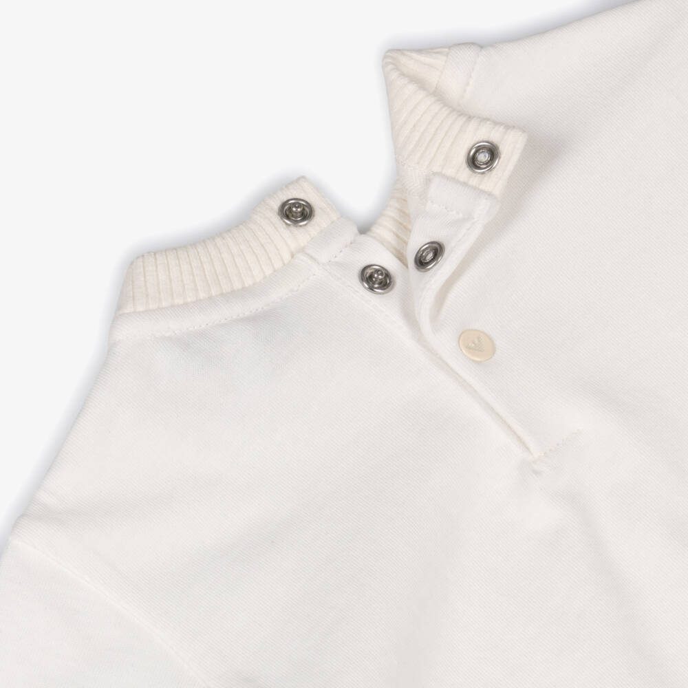 Emporio Armani-تيشيرت قطن لون عاجي للأولاد الرضع | Childrensalon