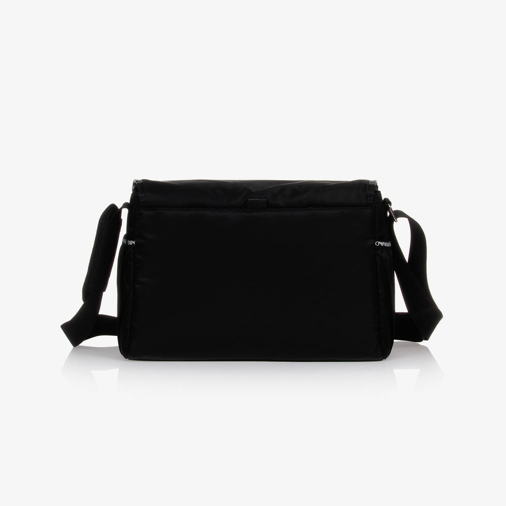 Emporio Armani-Black Changing Bag (36cm) | Childrensalon