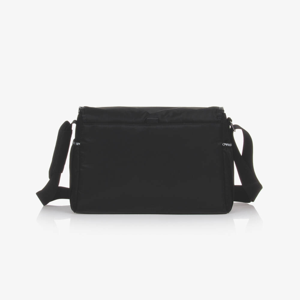 Emporio Armani-Black Changing Bag (36cm) | Childrensalon