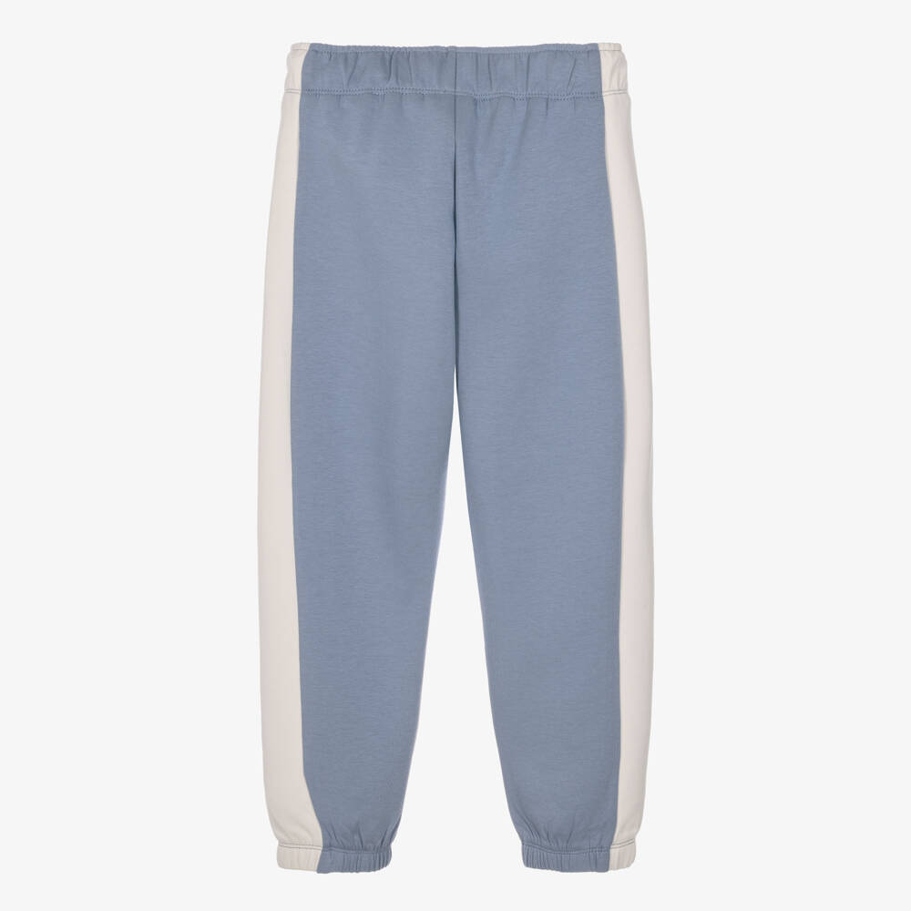 Emporio Armani-Boys Blue & Ivory Colourblock Joggers | Childrensalon