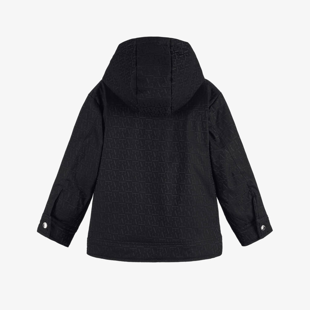 Emporio Armani-Boys Dark Navy Blue Padded Jacket | Childrensalon