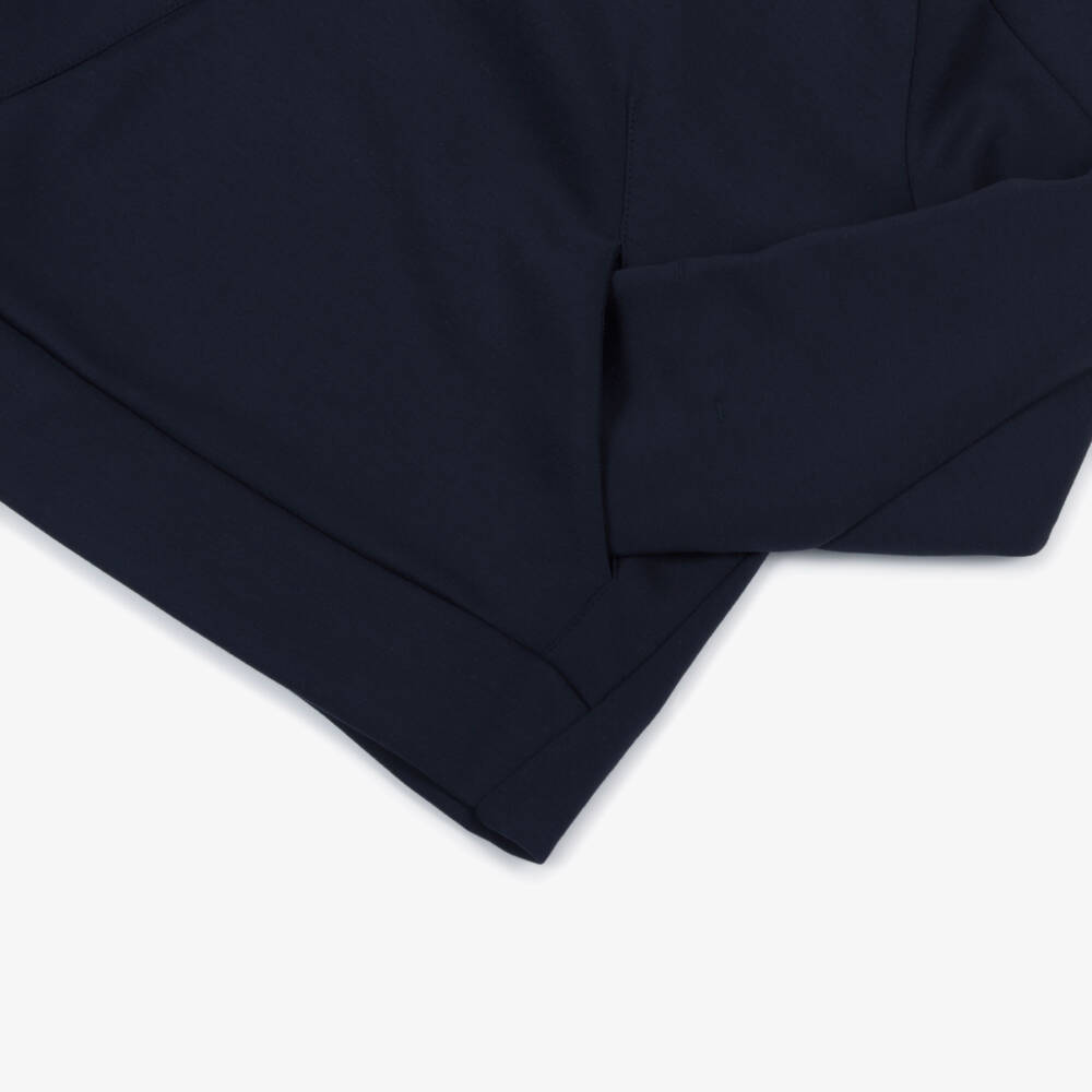 Emporio Armani-Худи синее хлопковое с логотипом Eagle для мальчиков | Childrensalon