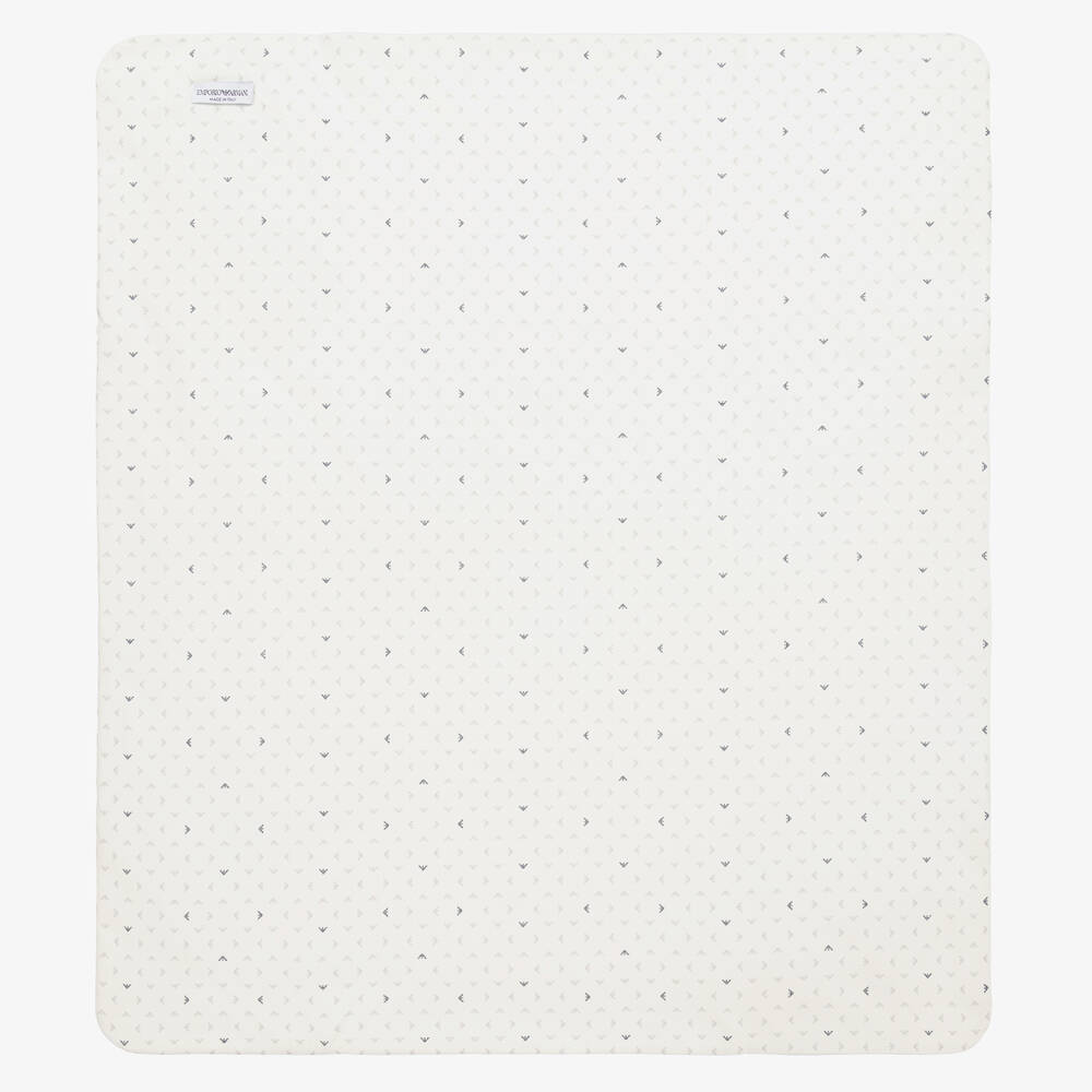 Emporio Armani-Ivory Padded Blanket (74cm) | Childrensalon