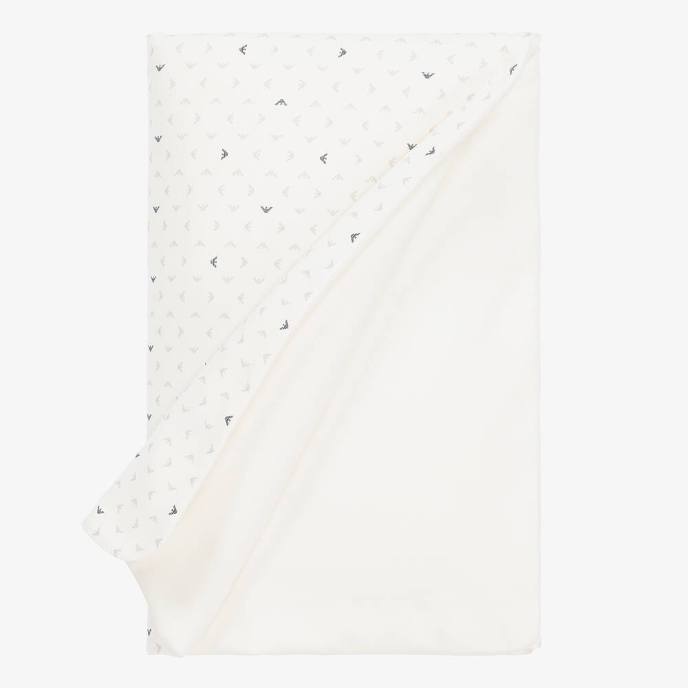 Emporio Armani-Ivory Padded Blanket (74cm) | Childrensalon