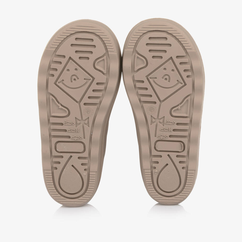 EN FANT-Beige Thermal Waterproof Rain Boots | Childrensalon