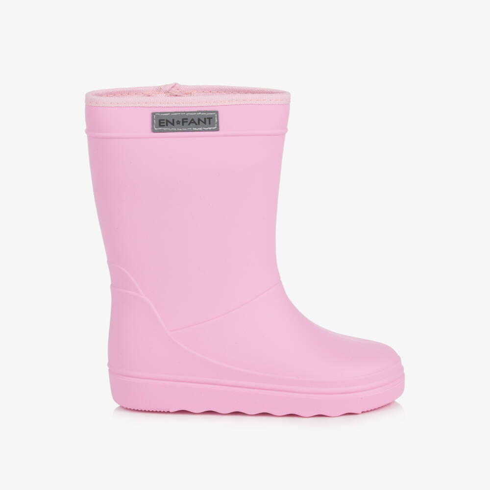 EN FANT-Girls Bubblegum Pink Rain Boots | Childrensalon