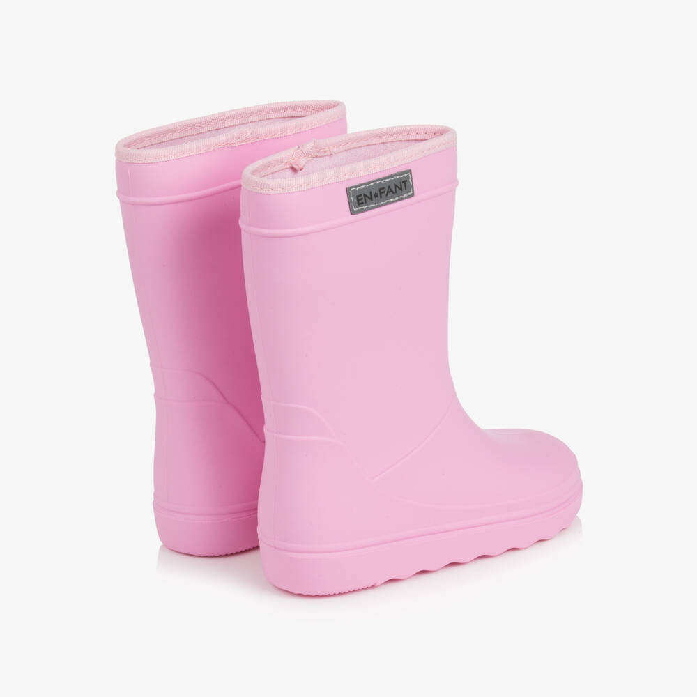 EN FANT-Girls Bubblegum Pink Rain Boots | Childrensalon