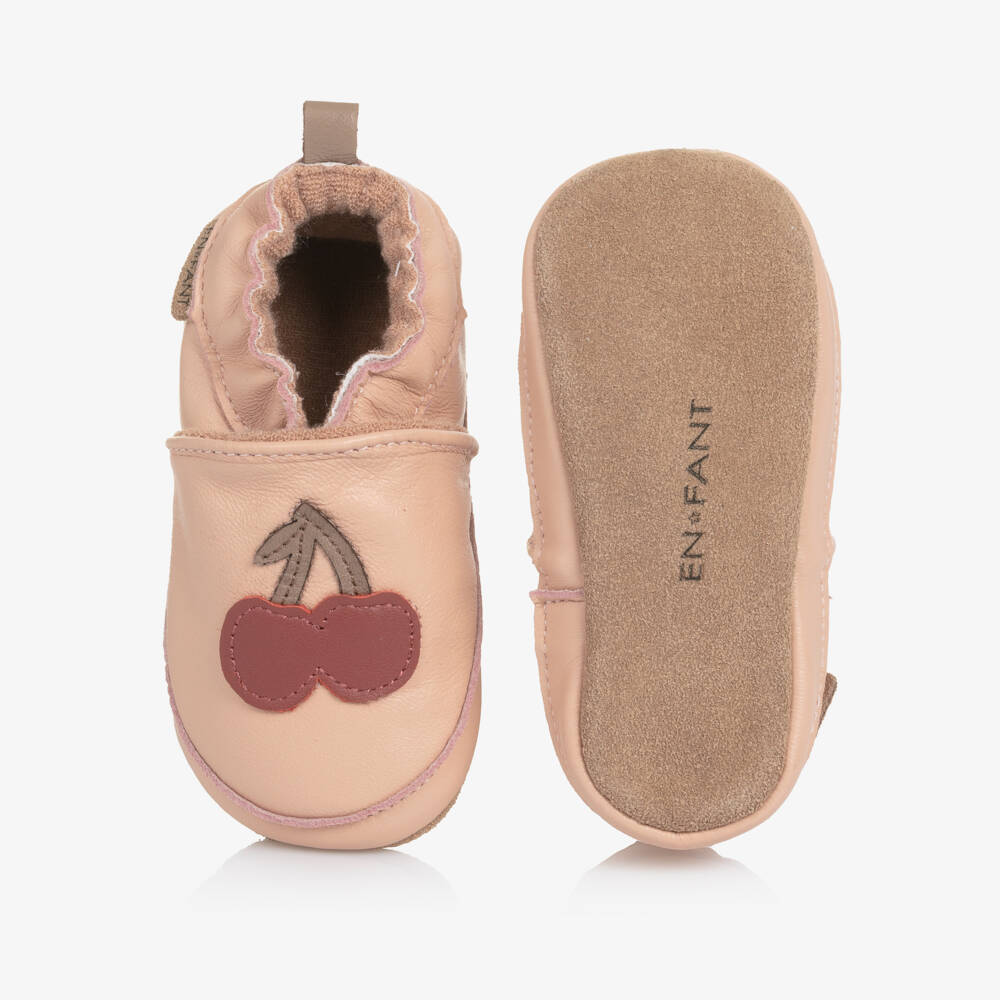 EN FANT-سليبر جلد لون زهري للبنات | Childrensalon