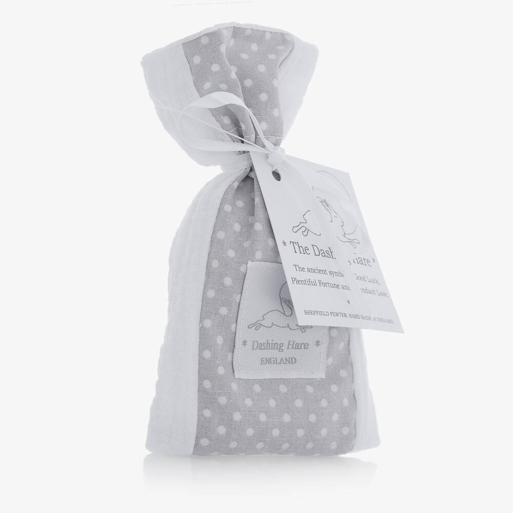 English Trousseau-Dashing Hare Pewter Keepsake Box | Childrensalon