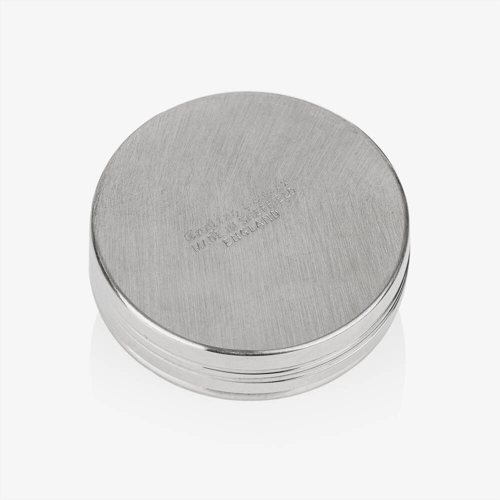 English Trousseau-Dashing Hare Pewter Keepsake Box | Childrensalon