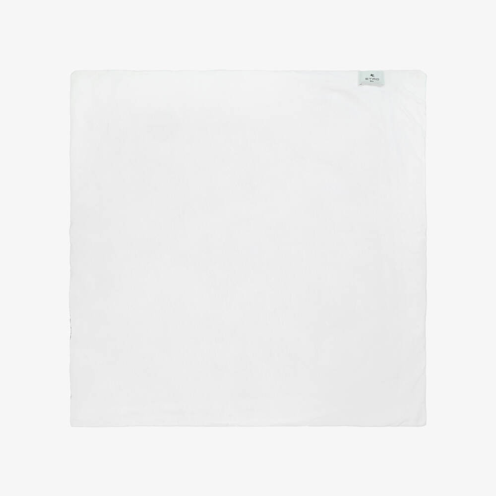 Etro-Pink Cotton Paisley Padded Blanket (80cm) | Childrensalon