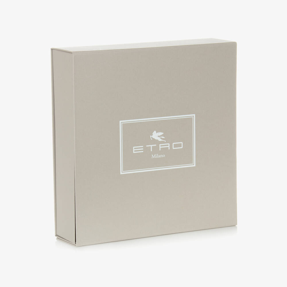 Etro-طقم هدية أفرول بطبعة بيزلي قطن لون زهري  | Childrensalon