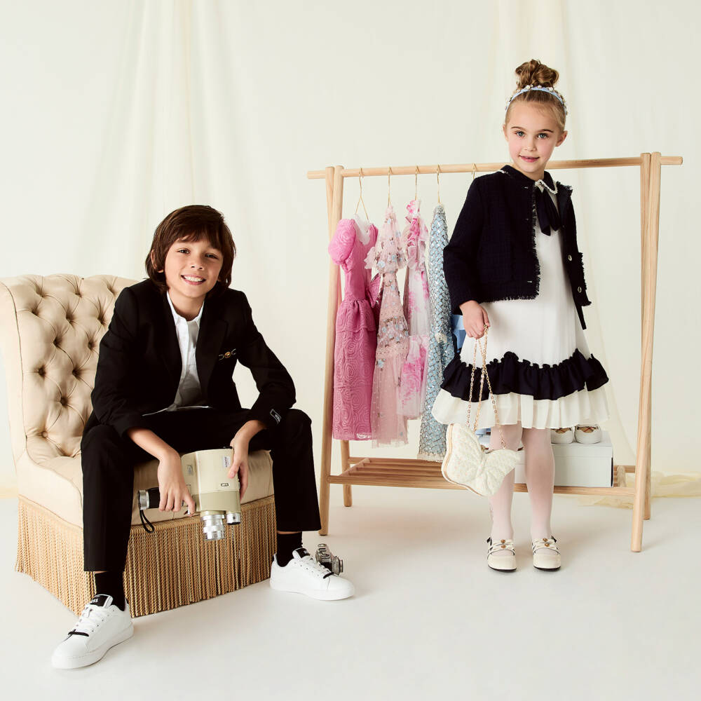 Falke-جوارب قطن مستدام لون أسود | Childrensalon