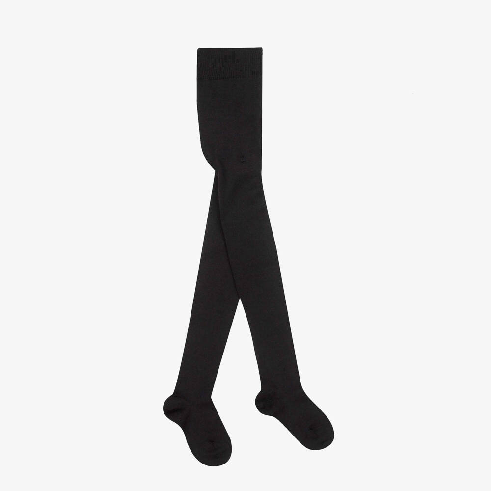 Falke-كولون قطن و صوف لون اسود للبنات | Childrensalon