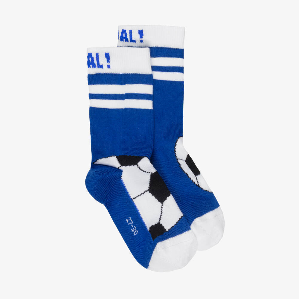 Falke-Boys Blue Football Socks | Childrensalon