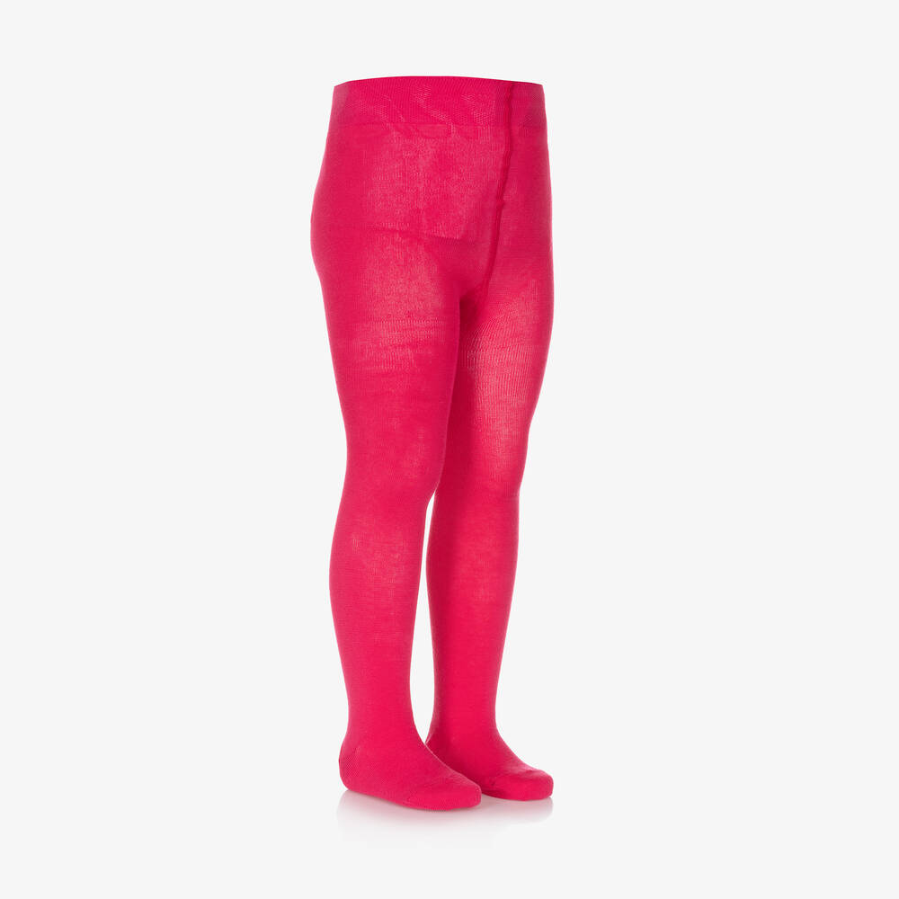 Falke-Fuchsia Pink Cotton Tights | Childrensalon