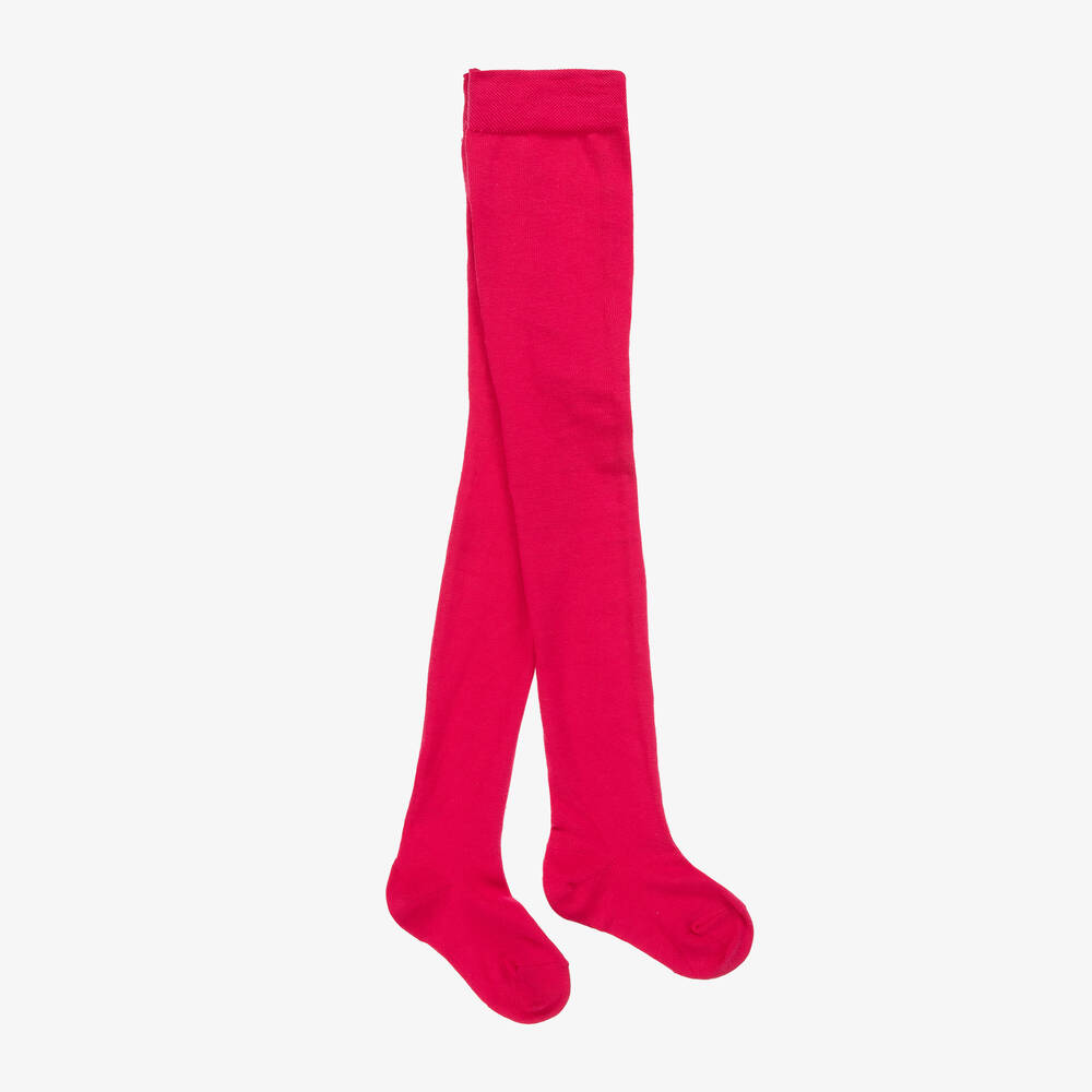 Falke-Fuchsia Pink Cotton Tights | Childrensalon