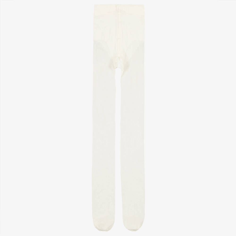 Falke-Girls Sheer Ivory Matt Tights | Childrensalon
