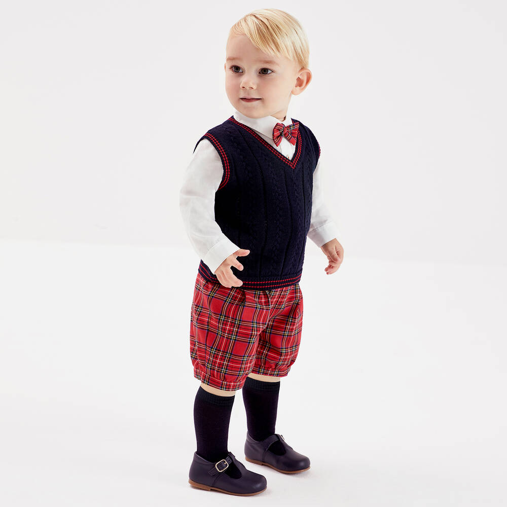 Falke-Navy Blue Cotton Long Socks | Childrensalon