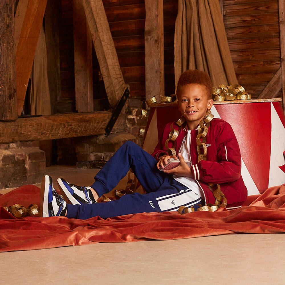 Falke-Navy Blue Cotton Trainer Socks (2 Pack) | Childrensalon