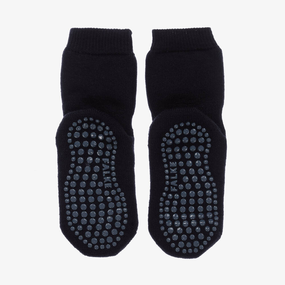 Falke-جوارب سليبر قطن وصوف لون كحلي | Childrensalon