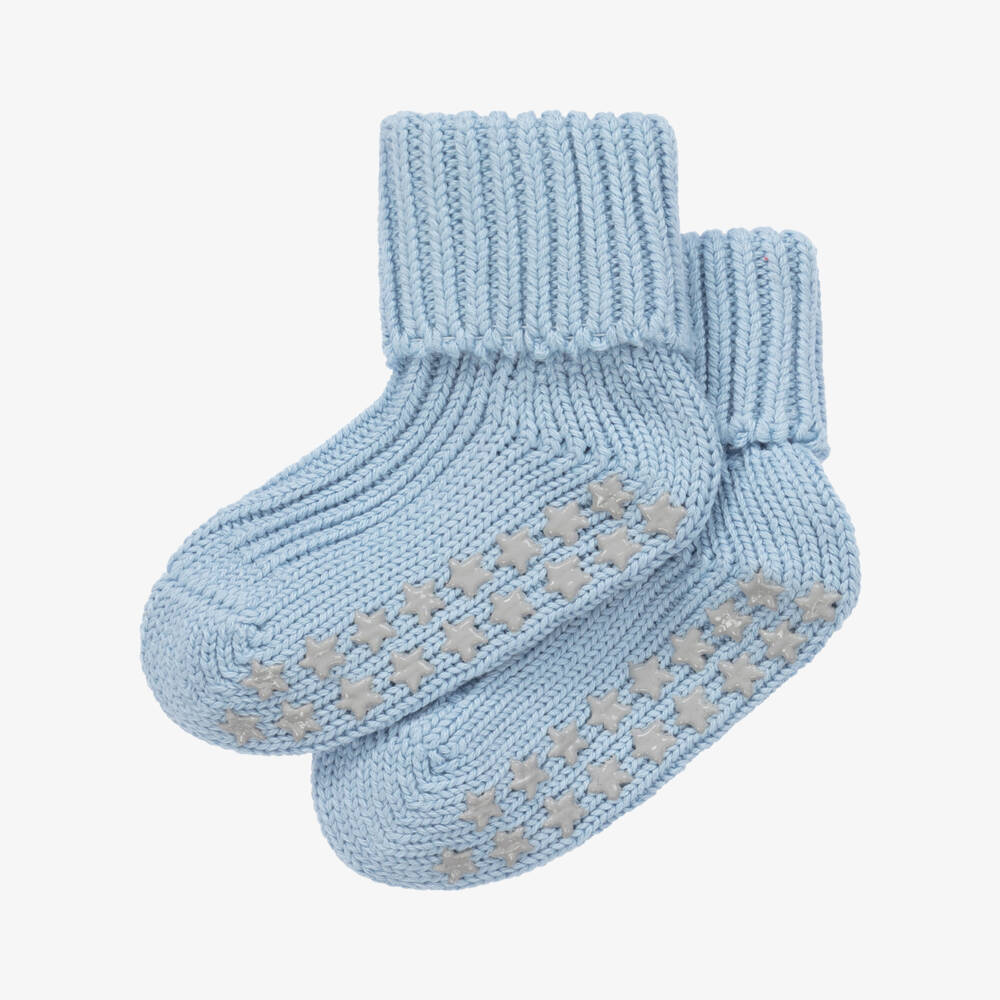 Falke-Голубые хлопковые носки-тапочки для малышей | Childrensalon