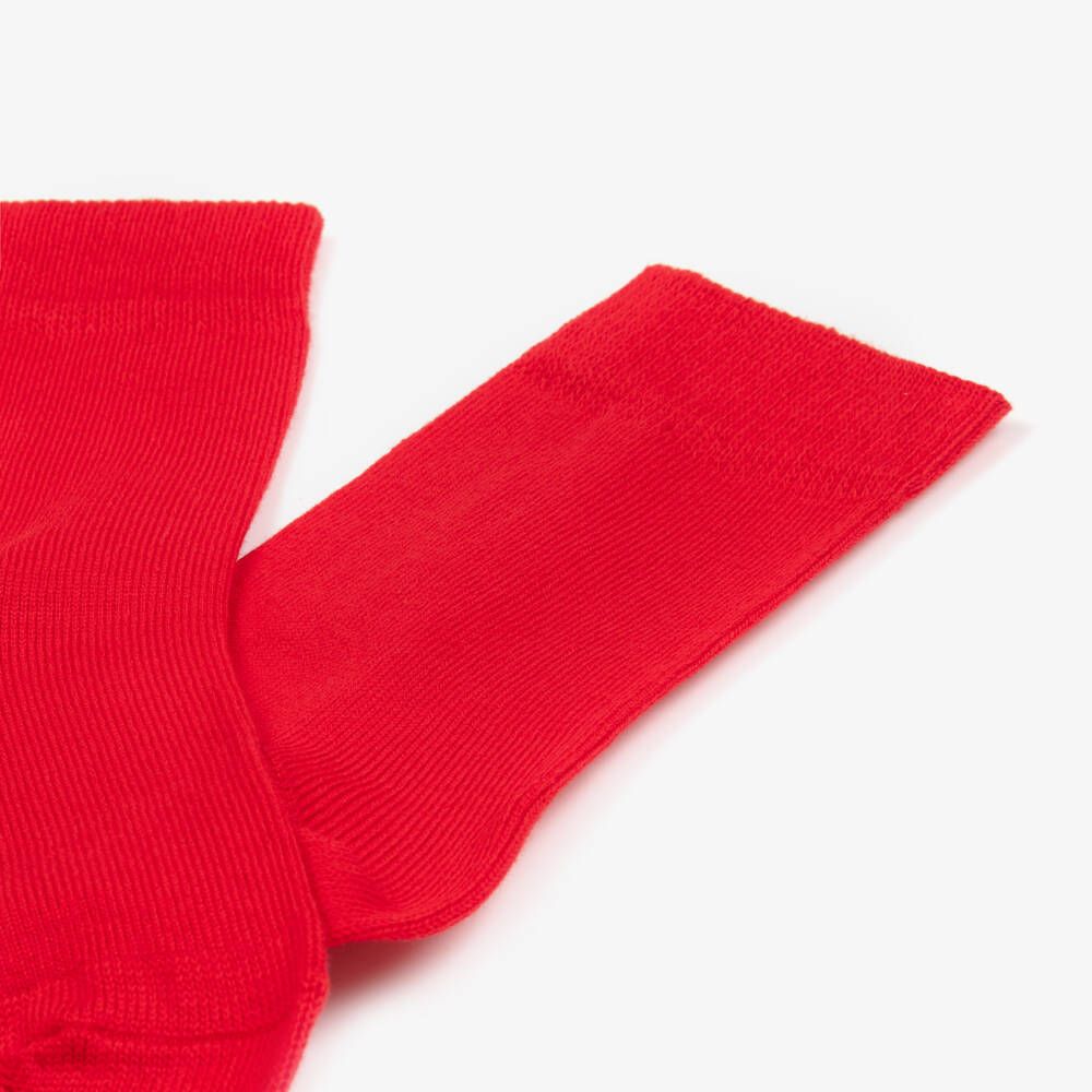 Falke-Red Cotton Ankle Length Socks | Childrensalon