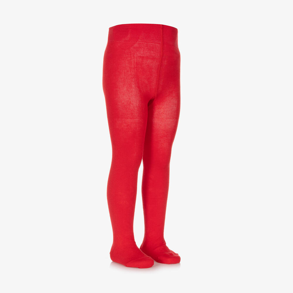 Falke-كولون قطن لون أحمر | Childrensalon