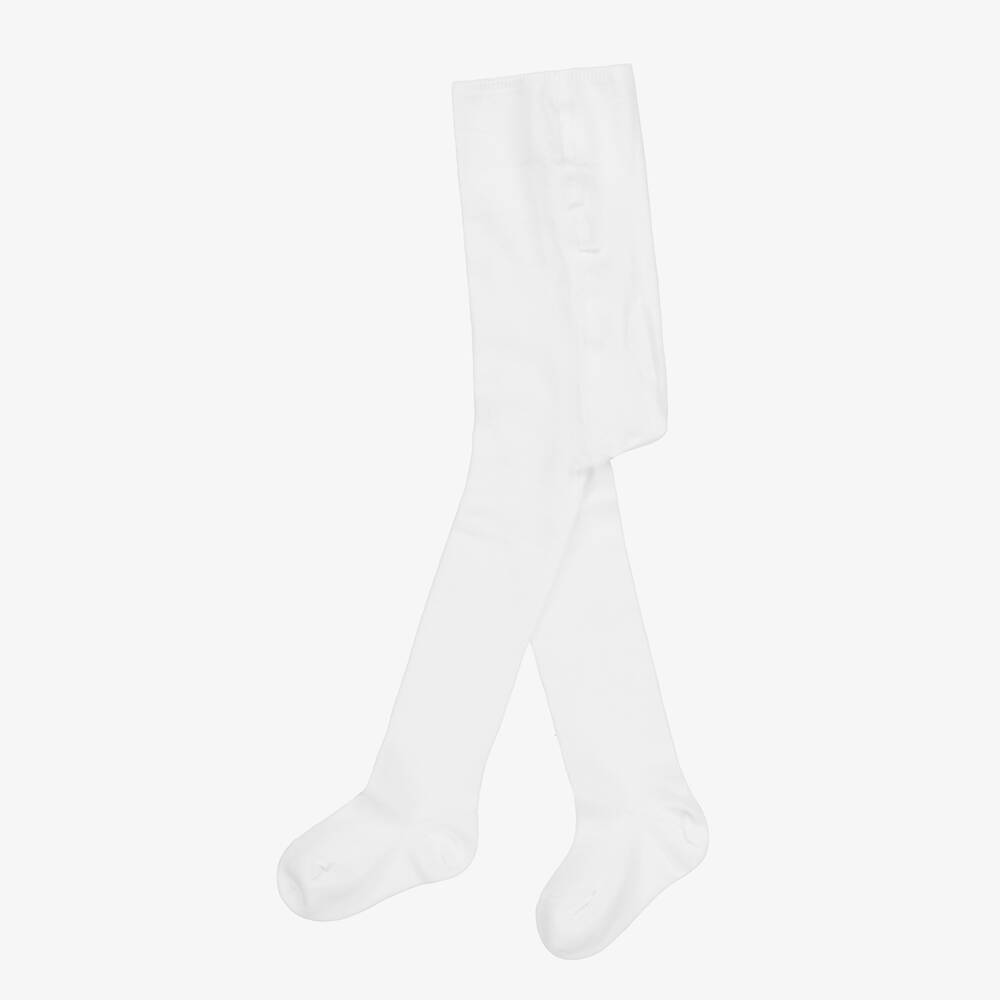 Falke-كولون قطن ستريتش لون أبيض للأطفال | Childrensalon