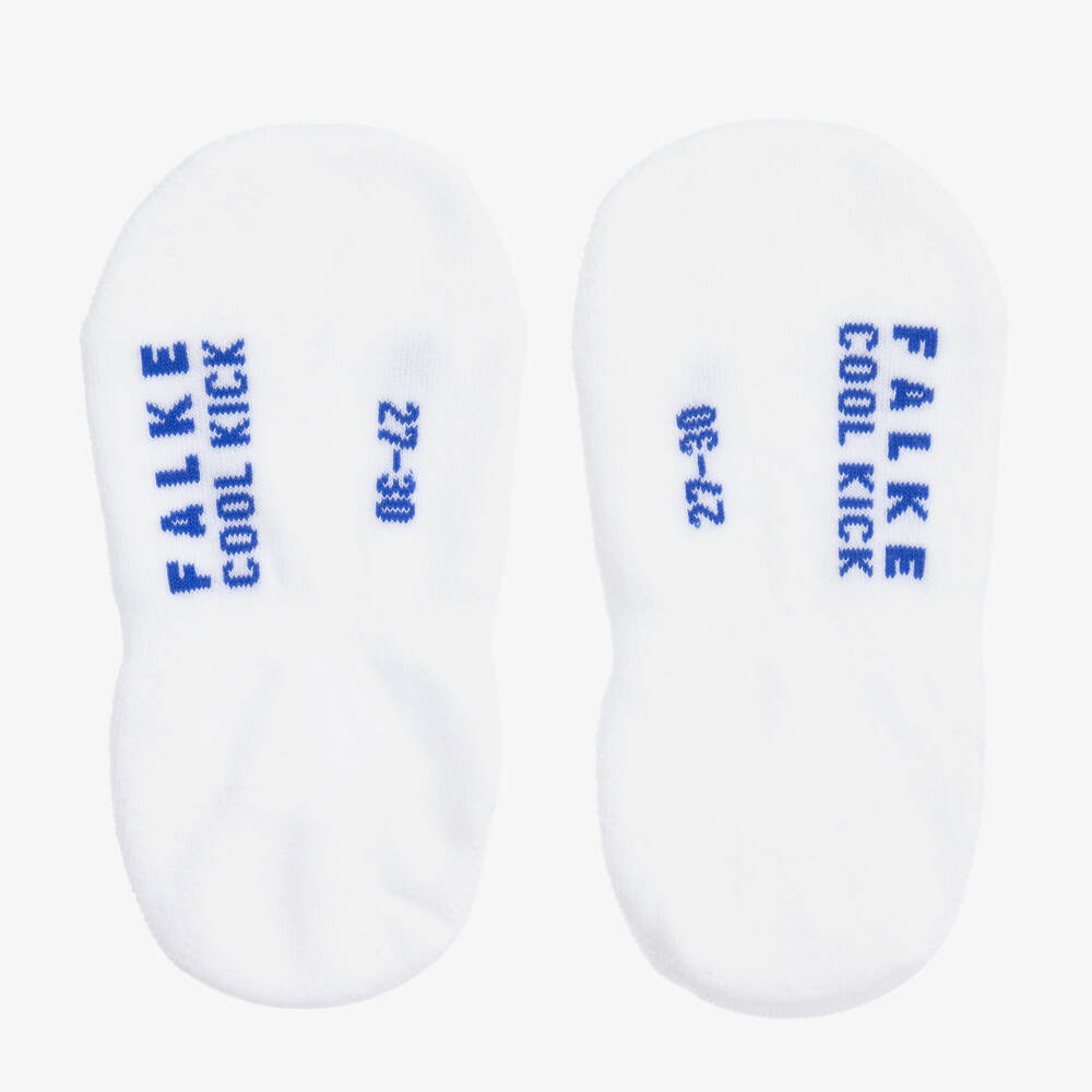 Falke-White Knitted Trainer Socks | Childrensalon