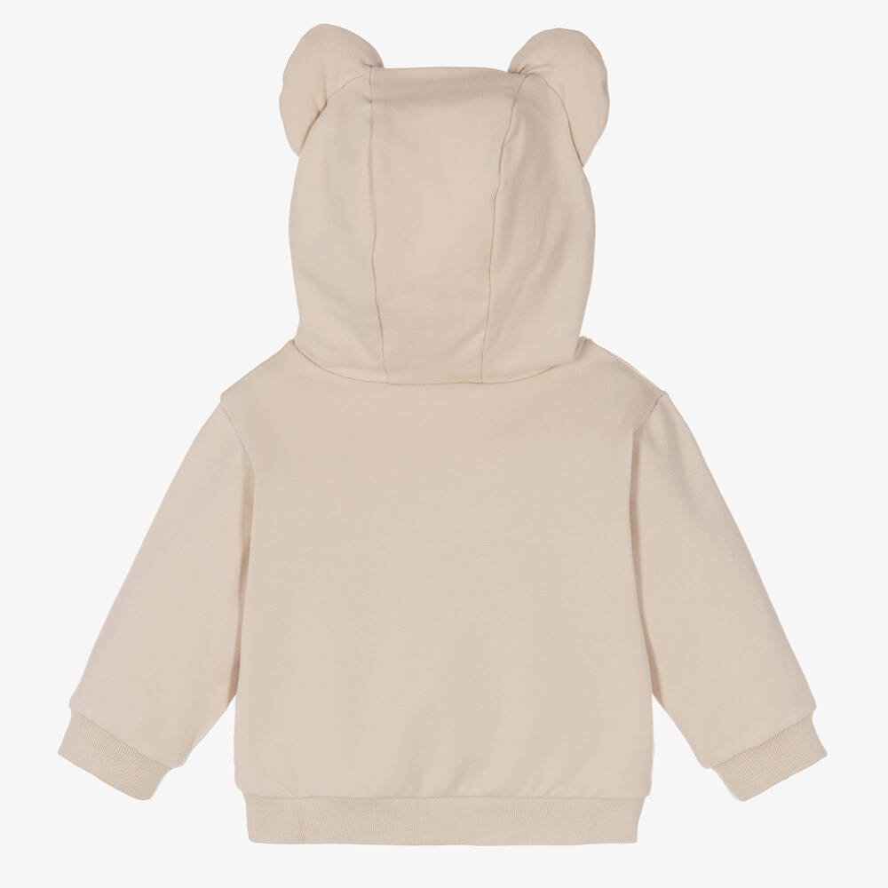 Fendi-Бежевая хлопковая худи с медвежонком | Childrensalon