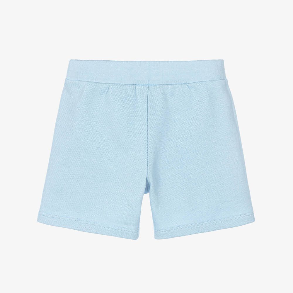 Fendi-Baby Boys Pale Blue FF Logo Jersey Shorts | Childrensalon