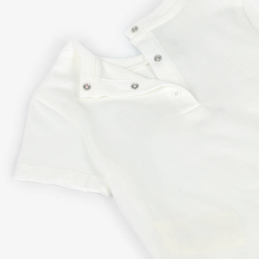 Fendi-تيشيرت قطن لون أبيض للأولاد الرضع | Childrensalon