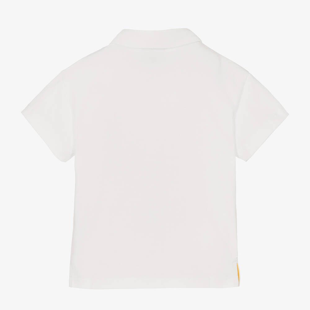 Fendi-Белая рубашка поло FF из хлопка для малышей | Childrensalon