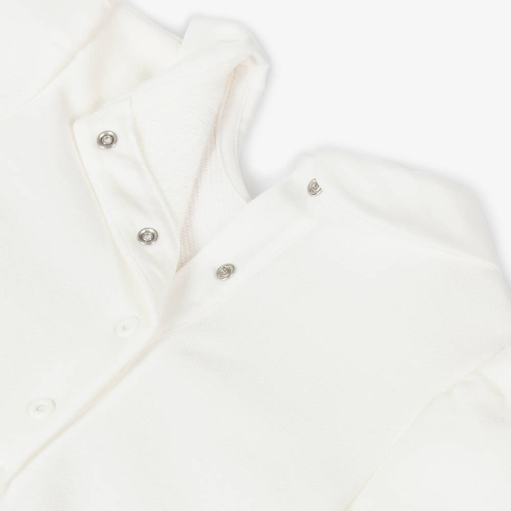 Fendi-فستان بفيونكة قطن لون أبيض | Childrensalon