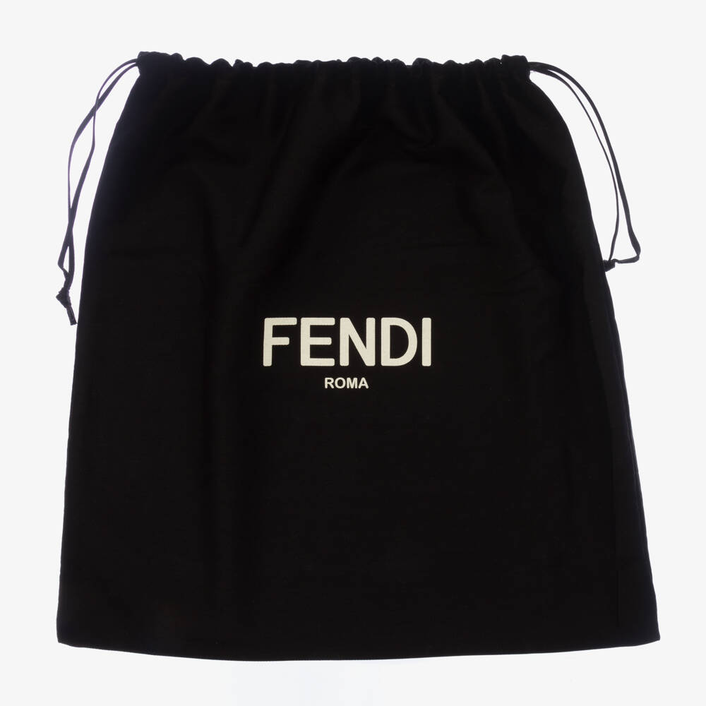 Fendi-حقيبة تغيير الحفاضات بشعار FF لون بيج (38 سم) | Childrensalon