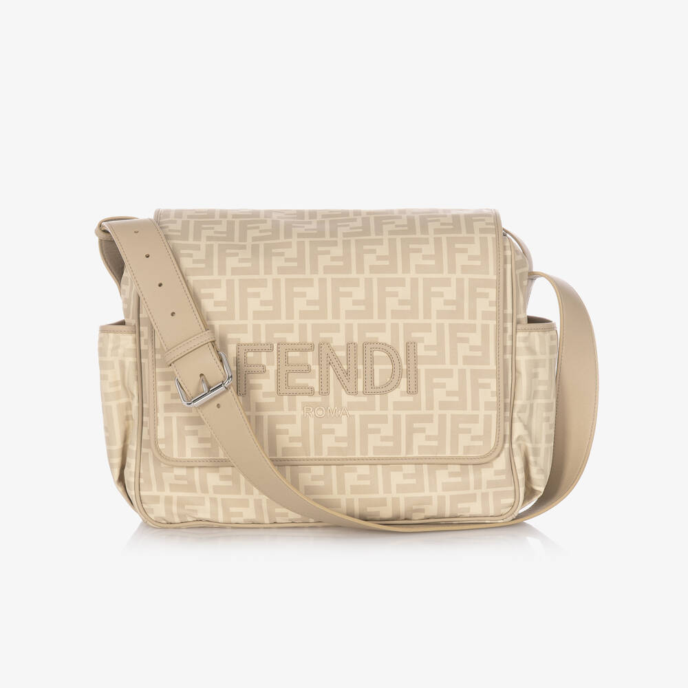 Fendi-Beige FF Changing Bag (38cm) | Childrensalon