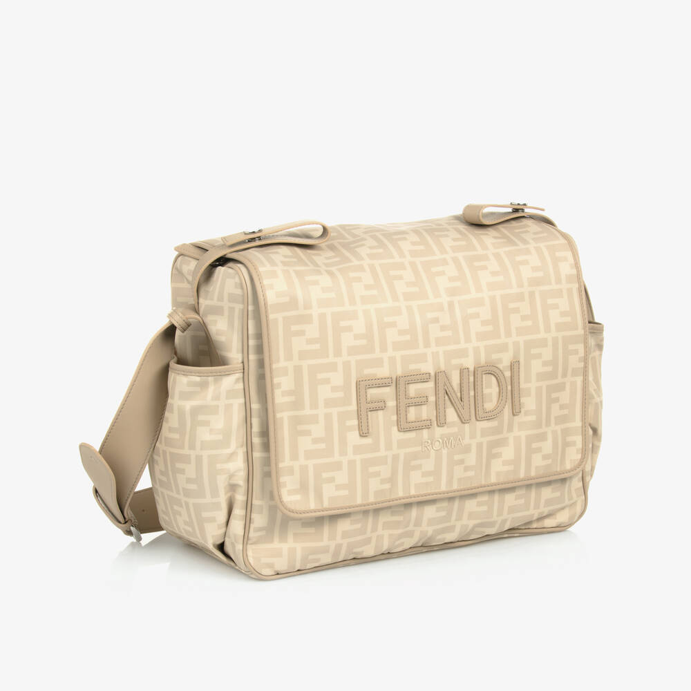 Fendi-Beige FF Changing Bag (38cm) | Childrensalon