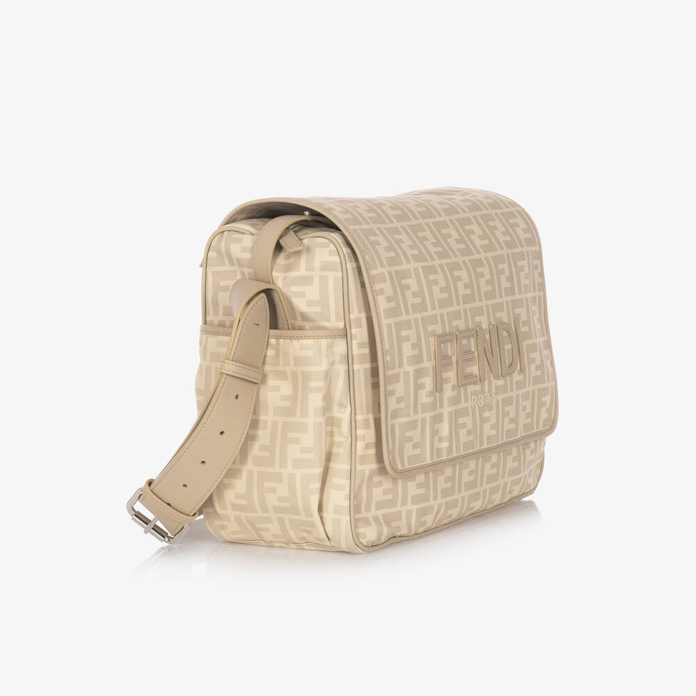 Fendi-Beige FF Changing Bag (38cm) | Childrensalon