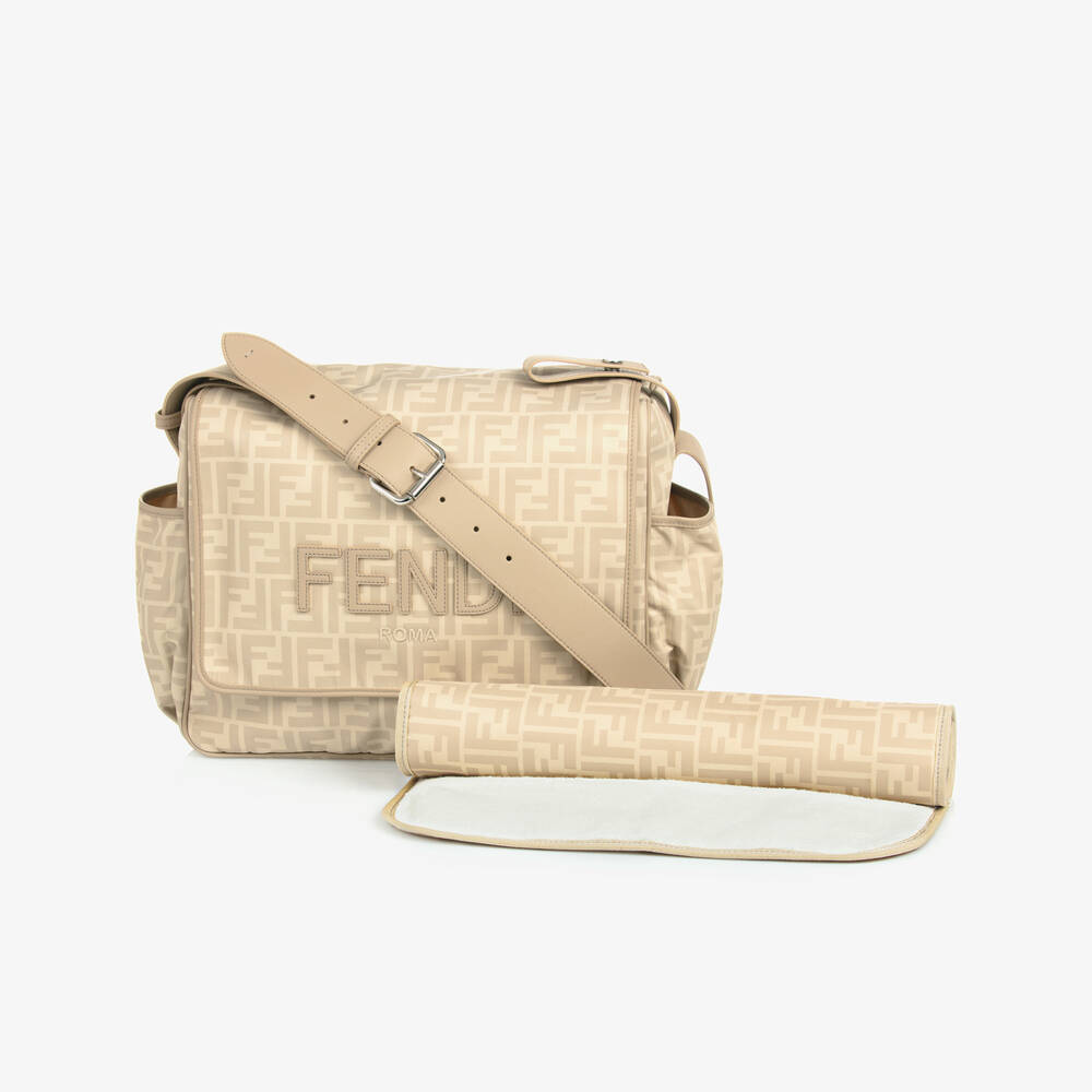 Fendi-Beige FF Changing Bag (38cm) | Childrensalon