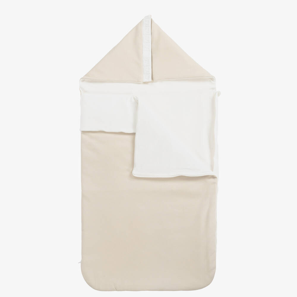 Fendi-بيبي نيست قطن مبطن لون عاجي (88 سم) | Childrensalon