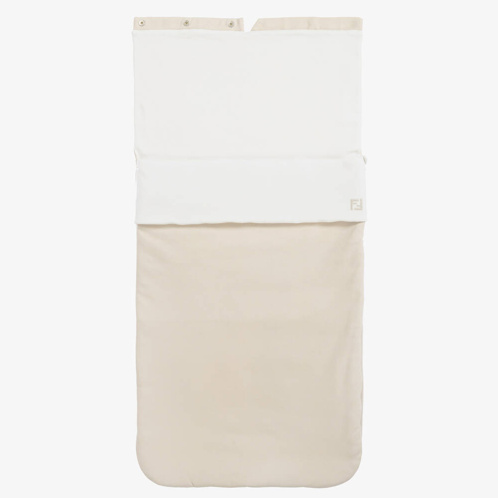 Fendi-بيبي نيست قطن مبطن لون عاجي (88 سم) | Childrensalon