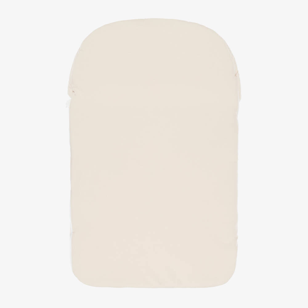 Fendi-Beige & White Cotton Jersey Fendi Bear Nest (78cm) | Childrensalon